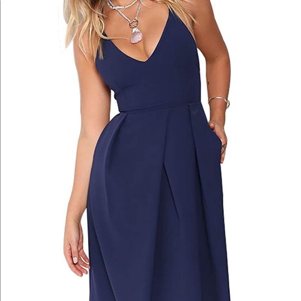 Knee length Navy dress